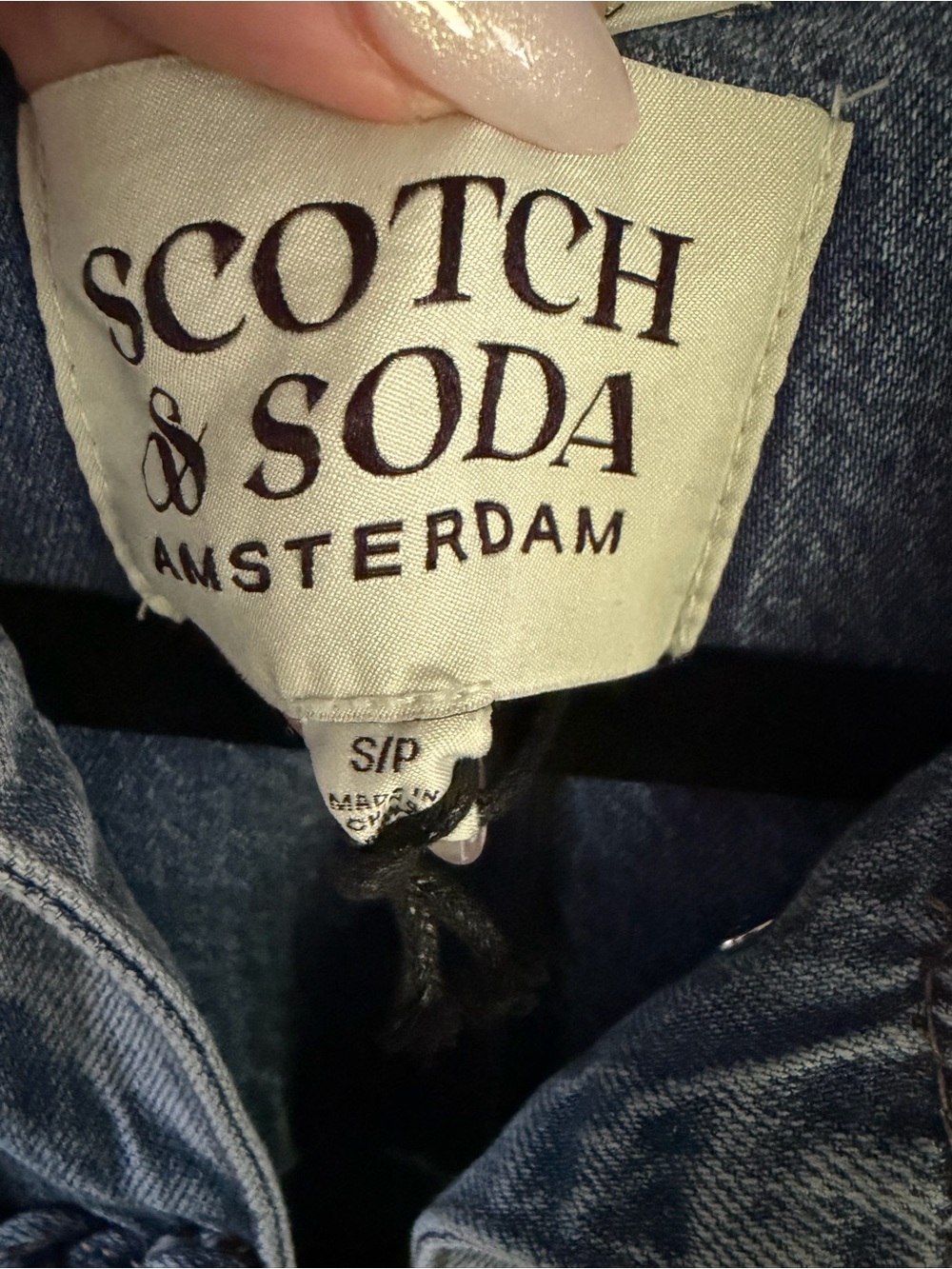 BNWT Scotch & Soda Light Blue Braided-Trim Denim Jacket - Picture 11 of 11